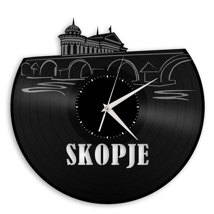 Unique Vinyl Wall Clock SKOPJE