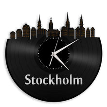 Unique Vinyl Wall Clock Stockholm