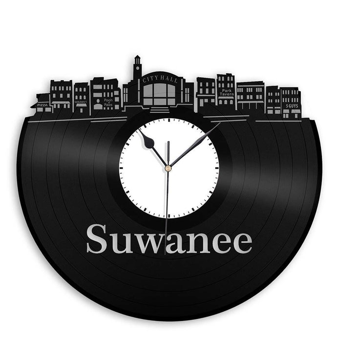 Suwanee Vinyl Wall Clock - VinylShop.US