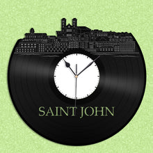 Saint John Skyline Vinyl Wall Clock - VinylShop.US