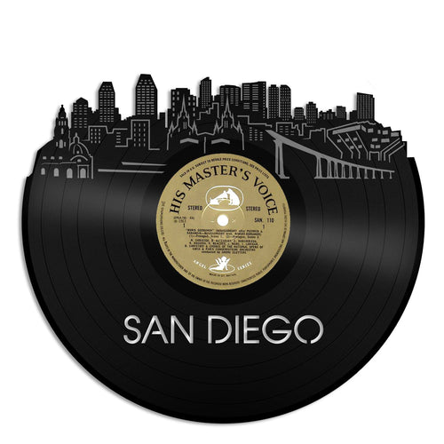 San Diego Skyline Vinyl Wall Art Updated - VinylShop.US