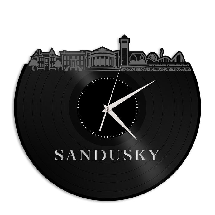 Sandusky Ohio Vinyl Wall Clock