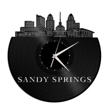 Sandy Springs GA Vinyl Wall Clock