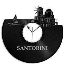 Santorini Vinyl Wall Clock