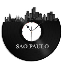 Sao Paulo Vinyl Wall Clock - VinylShop.US