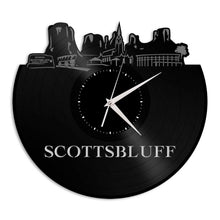 Scottsbluff Nebraska Vinyl Wall Clock