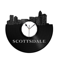 Scottsdale Arizona Skyline Vinyl Wall Clock - VinylShop.US