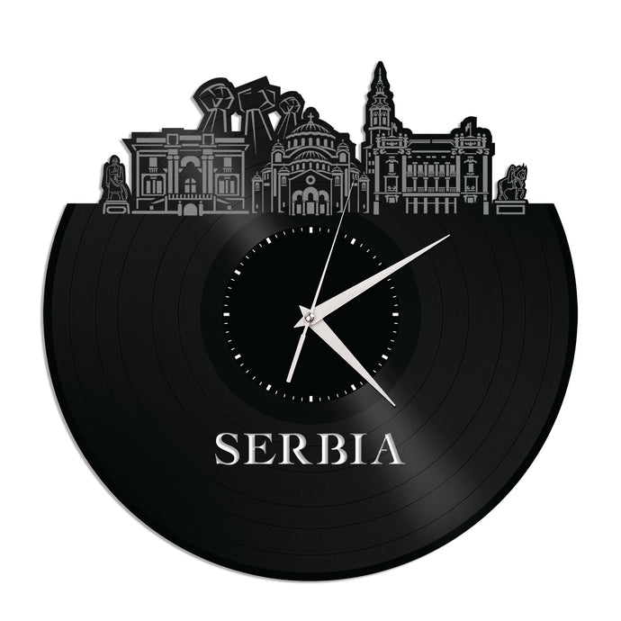 Serbia Vinyl Wall Clock