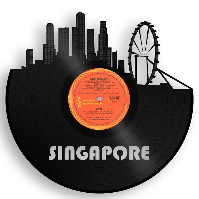 Singapore Skyline Vinyl Wall Art - VinylShop.US