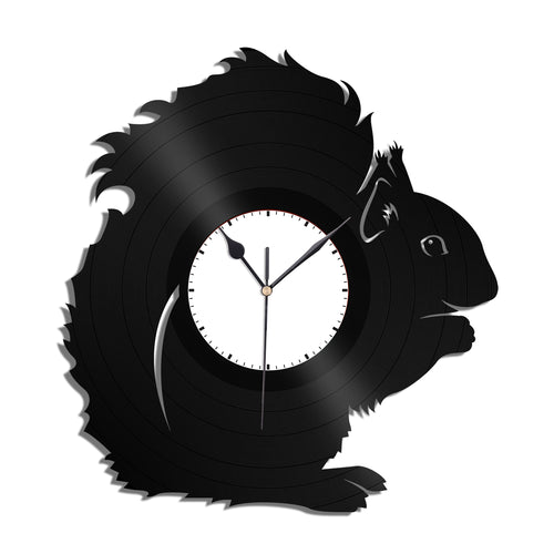 Squirrel Vinyl Wall Clock - VinylShop.US