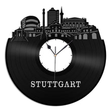 Stuttgart Germany Skyline Vinyl Wall Clock
