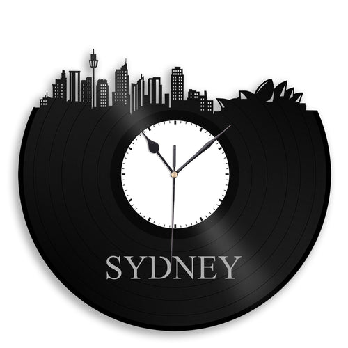 Sydney Skyline Vinyl Wall Clock - VinylShop.US