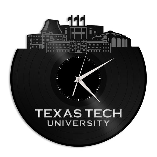 Texas Tech University Lubbock Vinyl Wall Clock