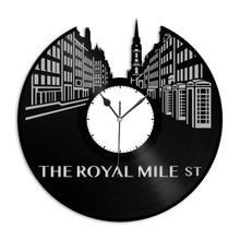 The Royal Mile Edinburgh Vinyl Wall Clock
