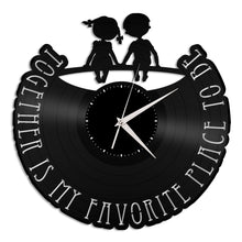 Together Is My Favorite Place to Be Vinyl Wall Clock