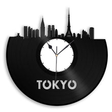 Tokyo Skyline Vinyl Wall Clock - VinylShop.US