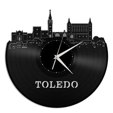 Toledo Skyline Vinyl Wall Clock - VinylShop.US