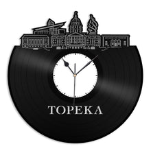 Topeka KS Vinyl Wall Clock