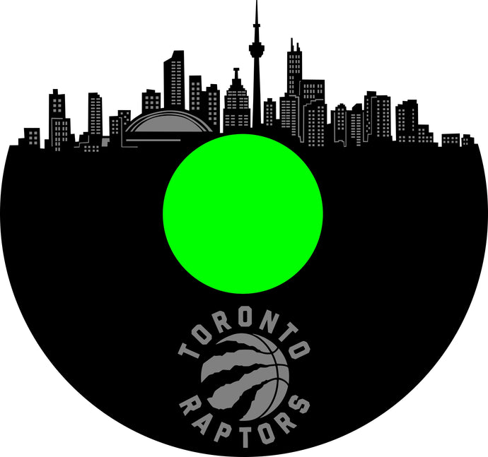 Toronto Raptors Custom Wall Art - Blue Record To Use Will Be Mailed