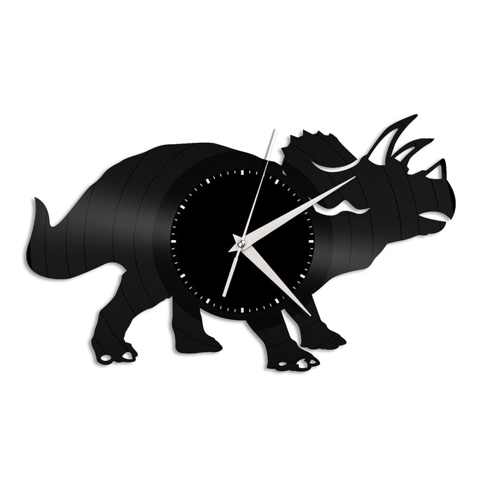 Triceratops Vinyl Wall Clock