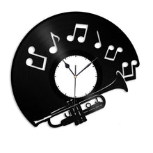 Trumpet Vinyl Wall Clock