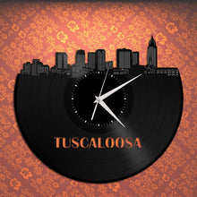 Tuscaloosa Skyline Vinyl Wall Clock - VinylShop.US