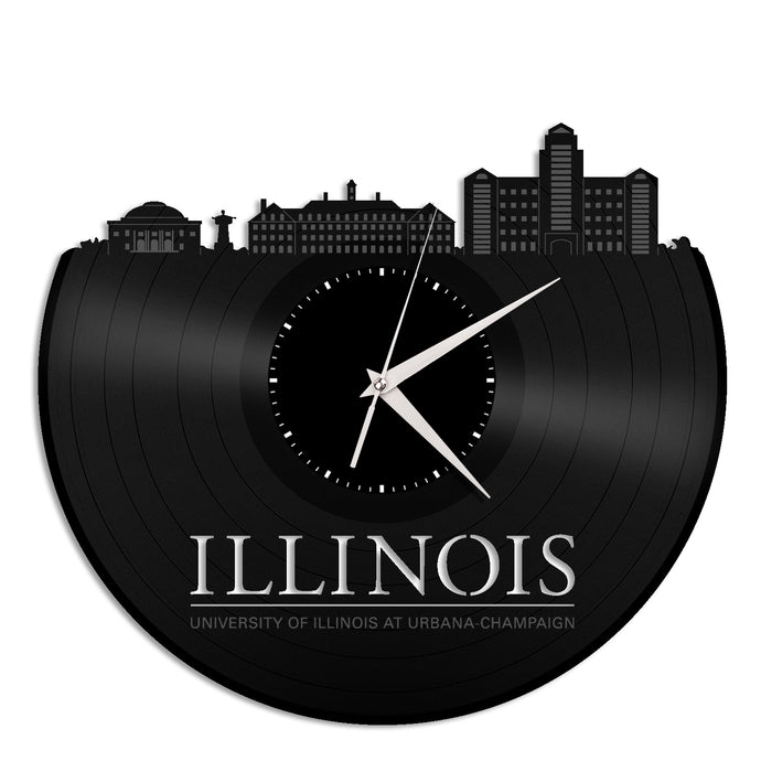 University of Illinois Vinyl Wall Clock - VinylShop.US