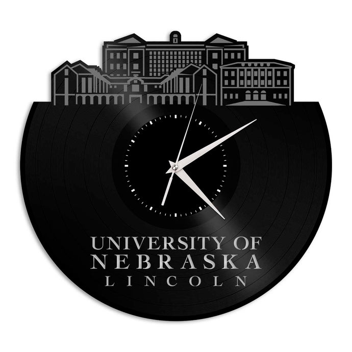 University of Nebraska Lincoln Vinyl Wall Clock