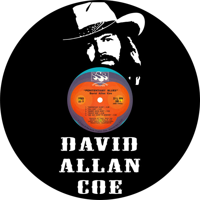 David allen coe CLOCK BL and custom label CLOCK