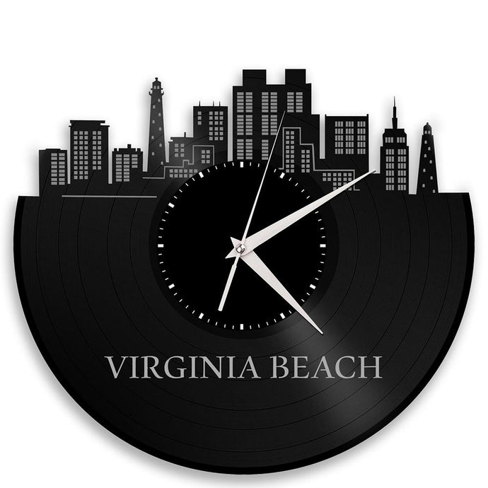 Unique Vinyl Wall Clock Virginia Beach