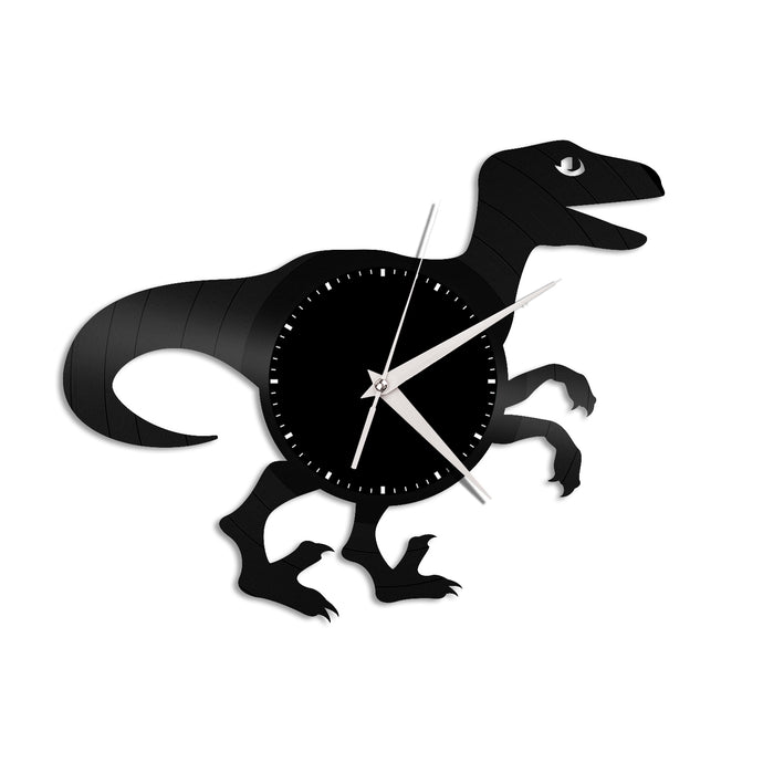 Velociraptor Vinyl Wall Clock