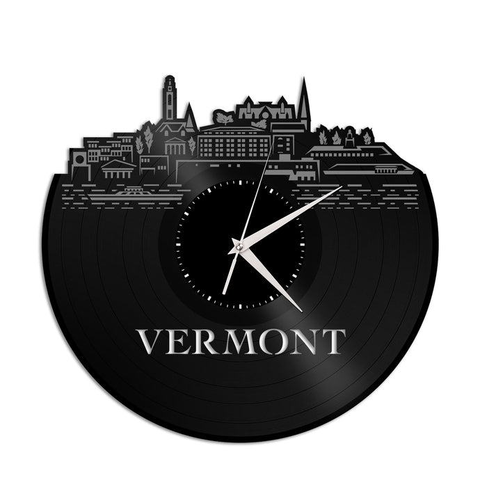Vermont Vinyl Wall Clock