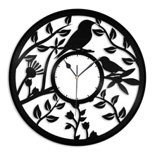 Birds in the Tree Vinyl Wall Clock