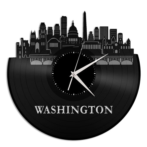Washington DC Vinyl Wall Clock Updated - VinylShop.US