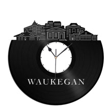 Waukegan IL Vinyl Wall Clock