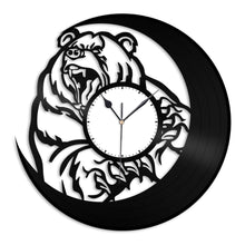 Grizzly Bear Vinyl Wall Clock
