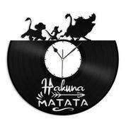 Hakuna Matata Vinyl Wall Clock