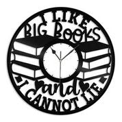 I Like Big Books and I Cannot Lie Vinyl Wall Clock