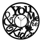 You Me and the Kids Vinyl Wall Clock