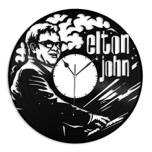 Elton John Piano Vinyl Wall Clock