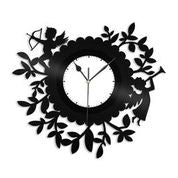 Angels With Trumpet And Bow Vinyl Wall Clock