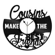 Cousins Make The Best Friends Vinyl Wall Clock