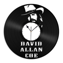 David Allen Coe Vinyl Wall Clock
