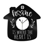 Home Is Where the Heart Is Vinyl Wall Clock