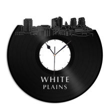 White Plains New York Vinyl Wall Clock