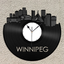 Winnipeg Skyline Vinyl Wall Clock - VinylShop.US