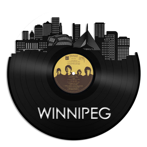 Winnipeg Skyline Vinyl Wall Art - VinylShop.US