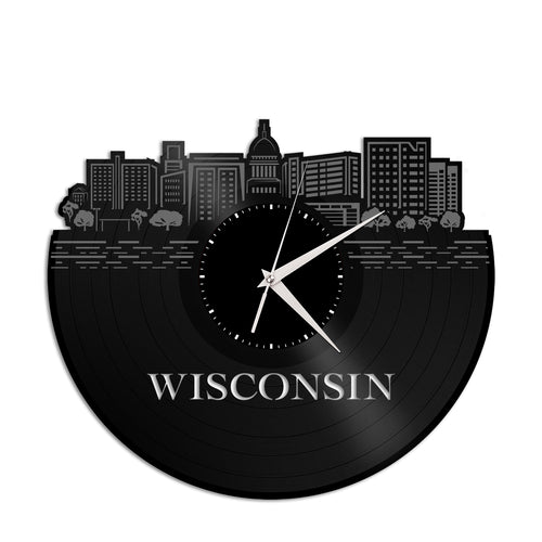 Wisconsin Vinyl Wall Clock