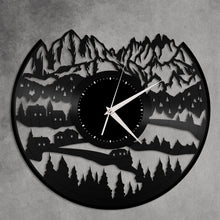 Alps Mountain Vinyl Wall Clock - VinylShop.US