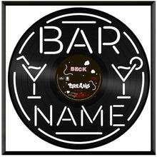 Bar Custom Name Neon Sign Vinyl Wall Art